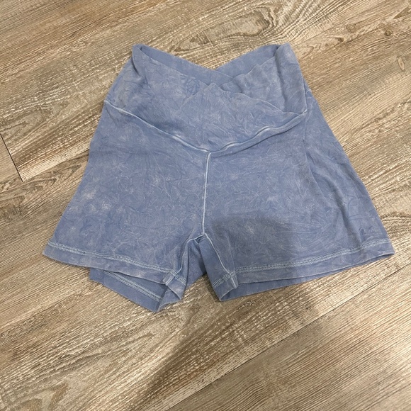 COPY - Aerie Purple Real Me Shortie Hi-Rise 3" Inseam Biker Shorts - Picture 1 of 2